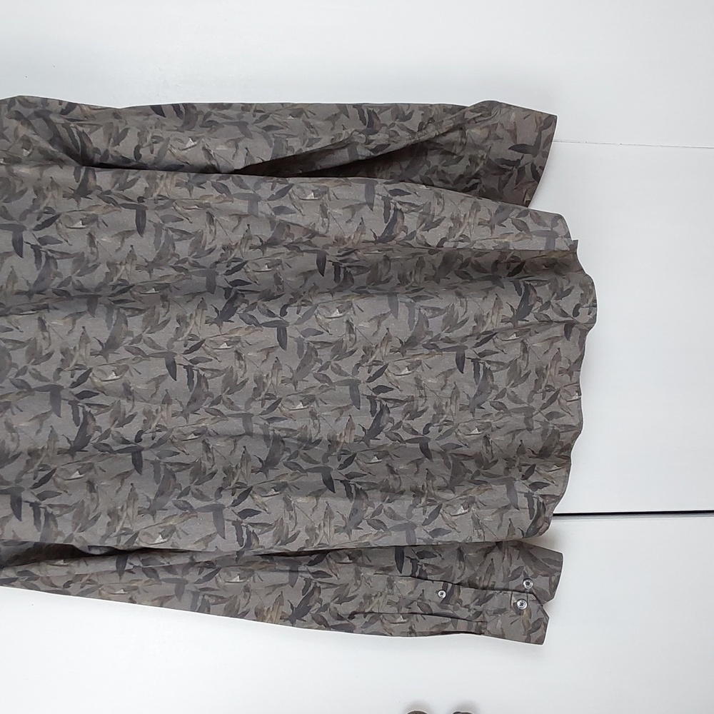 Bugatchi Mens Neutral Leaf Print Button Down Dres… - image 6